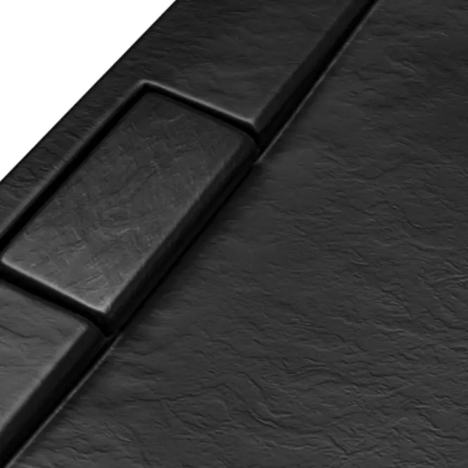 Brodzik prostokątny Axim Ultraslim Stone Effect New 100x80 czarny