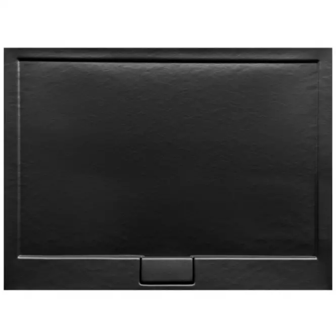 Brodzik prostokątny Axim Ultraslim Stone Effect New 100x90 czarny