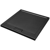 Brodzik kwadratowy Axim Ultraslim Stone Effect New 80x80 czarny