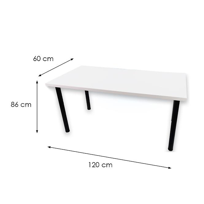 Biurko Gamingowe Top Białe 120x60x2.8 Model 1