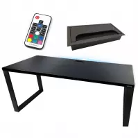 Biurko Gamingowe Top Loft Czarne 136x66x2.8 Model 2