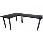 Biurko Gamingowe Narożne  Top Czarne 240x160x3.6 Model 0