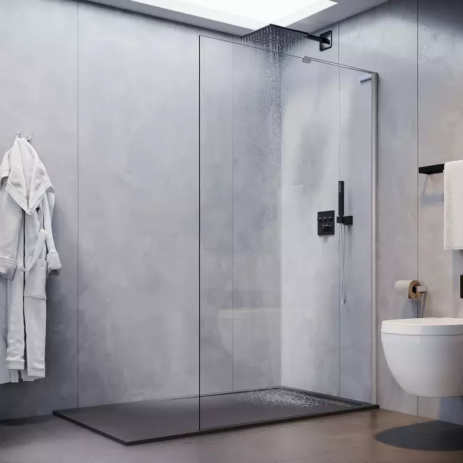 Ścianka Walk-In Pik 120x195 chrom