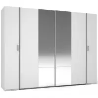 Szafa Store 2D+2D III20-B biała/lustro