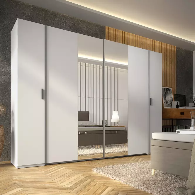 Szafa Store 2D+2D III20-B biała/lustro