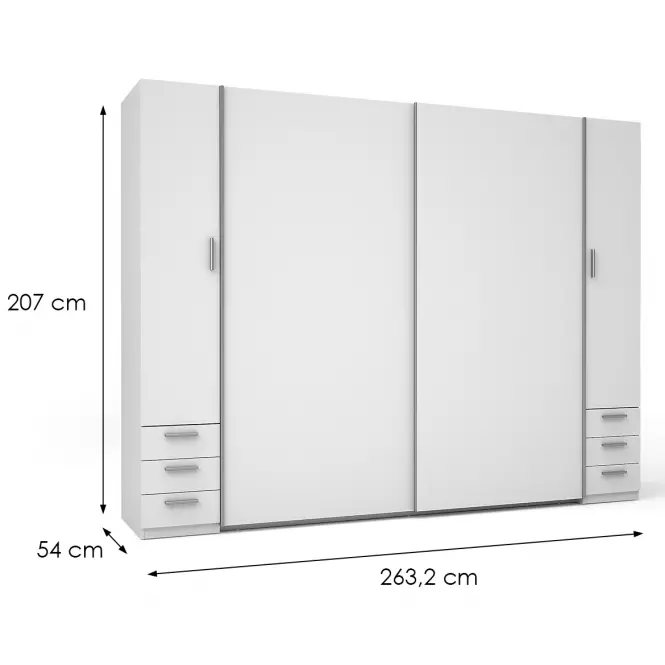 Szafa Store 2D+2D II21-B biała