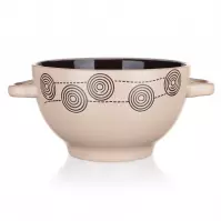 Salaterka ceramiczna spirala 660 ml krem 60220060