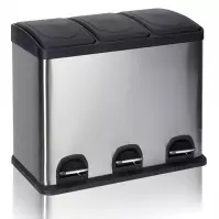 Kosz nierdzewny do segregacji Savery 60 l (3x20 l) 488609