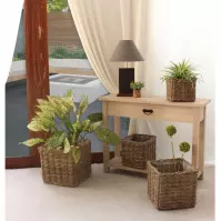 Kosz Nordic Square Ratan/Plastic 35x40x40