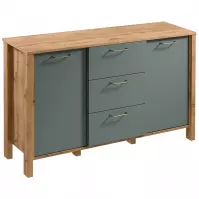 Komoda Indygo K2D3S dąb wotan-green Komoda Indygo K2D3S dąb wotan-green