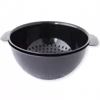 Durszlak+Miska Bąble  Czarny 3l