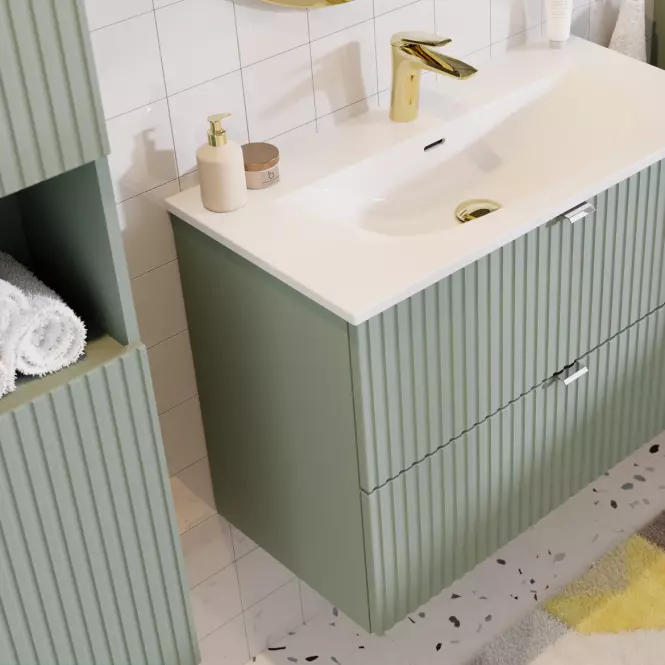 Szafka Line Reed Green 80 szałwiowa