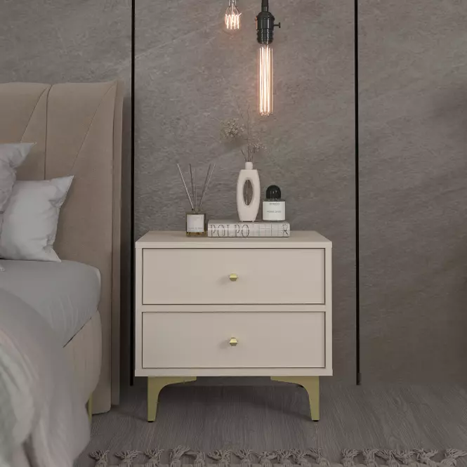 Stolik Nocny Tokyo 1 2S beż piaskowy 801