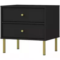 Stolik Nocny Tokyo 2 2S czarny grafit 801
