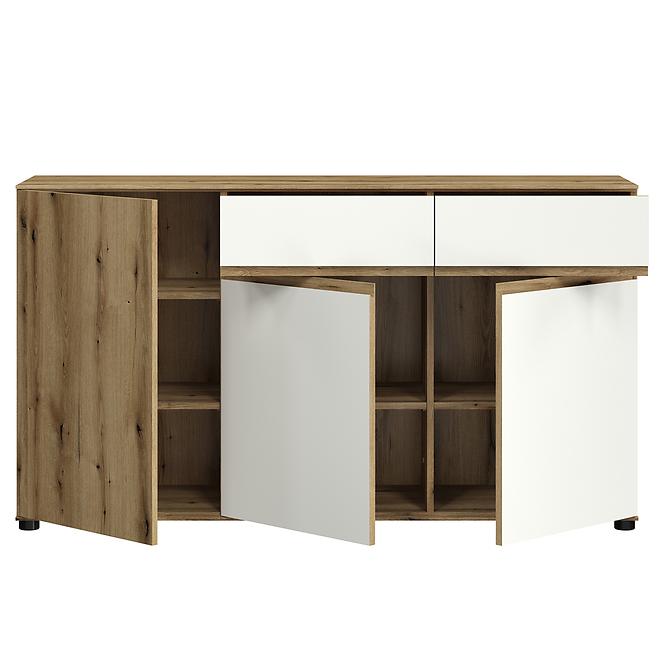 Komoda Camino 3D2S CMNK 02 dąb evoke+biały platynowy
