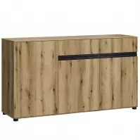 Komoda Camino 3D2S CMNK 02 dąb evoke+dąb evoke+ob.čierna