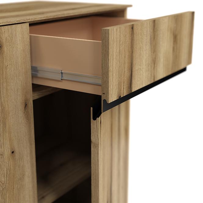 Komoda Camino 3D2S CMNK 02 dąb evoke+dąb evoke+ob.čierna