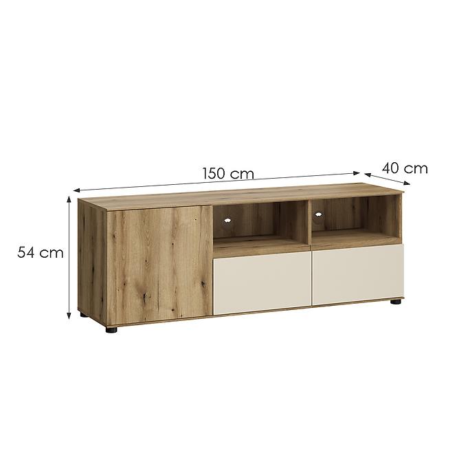 Szafka RTV Camino 1D2S CMNF 01 dąb evoke+cashmere