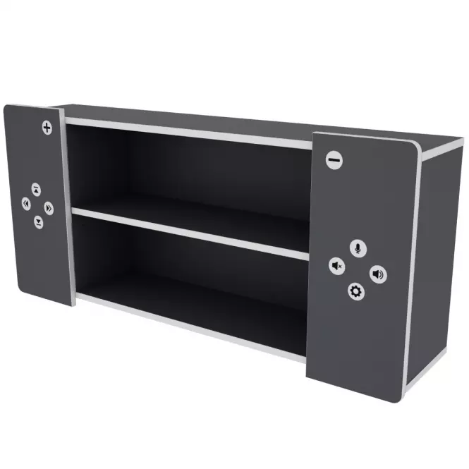 Półka Matrix Shelf II grafit/biały