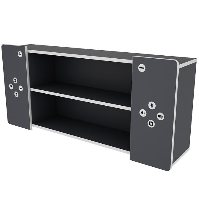 Półka Matrix Shelf II grafit/biały