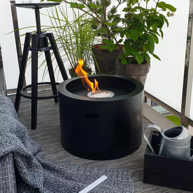 Biokominek Moon Mini black mat