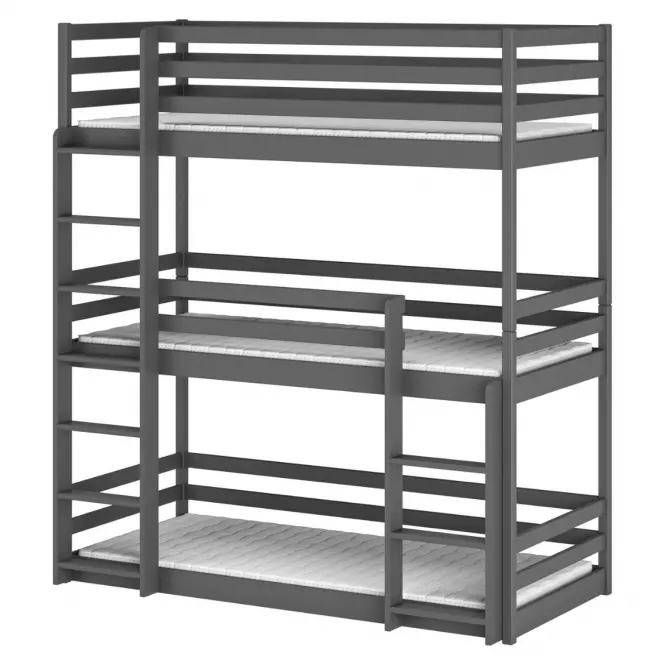 Łóżko Piętrowe Ted 90x200 graphite