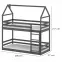 Łóżko Piętrowe Domek Axel 90x200 graphite,2