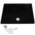 Brodzik kwadratowy Savoy Rea K4804 black 80x80