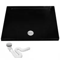 Brodzik kwadratowy Savoy Rea K4804 black 80x80