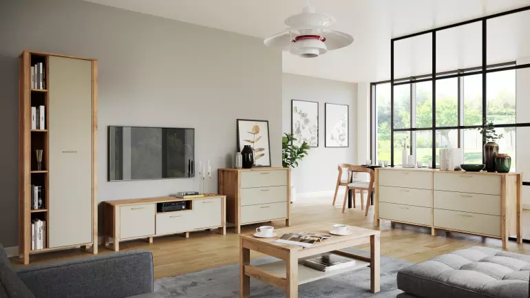 Łóżko Indygo L90 dąb wotan-beige