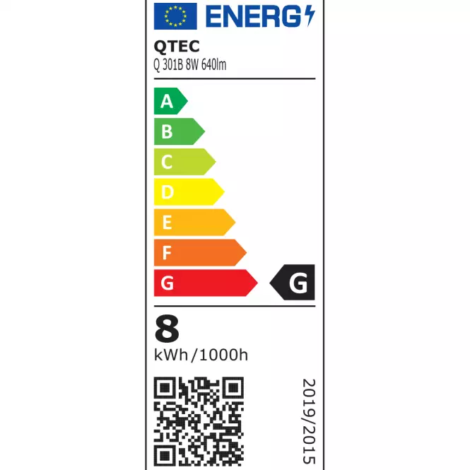Kinkiet Q-301B LED BLACK 8W 50CM K1