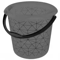 Wiadro deco crystal grey (transparent) 30x28 10l 827