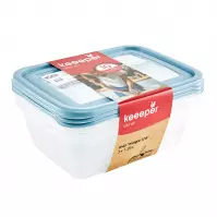 Zestaw 3 poj. Prosto.  Z etykietą blue 20.5x15.5x6.5 1.25l