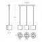 Lampa HUGO Black 2961/Z-B-3 LW3,3