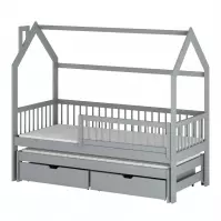 Łóżko Domek Papi 90x200 grey