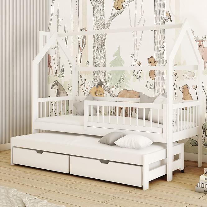 Łóżko Domek Papi 80x160 white