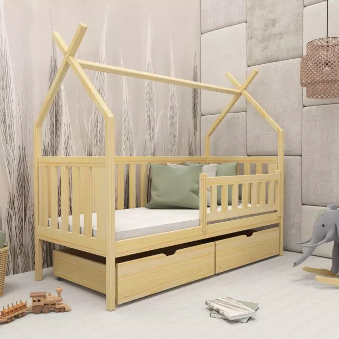 Łóżko Domek Simba 90x200 pine