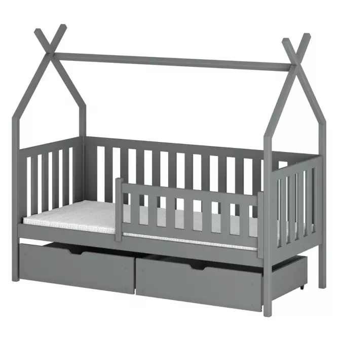 Łóżko Domek Simba 80x160 grey
