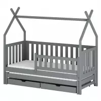 Łóżko Domek Tytus 90x200 grey