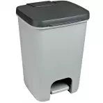 Kosz na śmieci z pedałem Essentials 20l szary/grafitowy