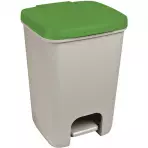Kosz na śmieci z pedałem Essentials 20l szary/zielony 2