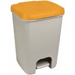 Kosz na śmieci z pedałem Essentials 20l szary/żółty 248