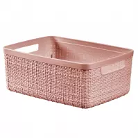 Koszyk M Jute 12l pudrowy róż 255194