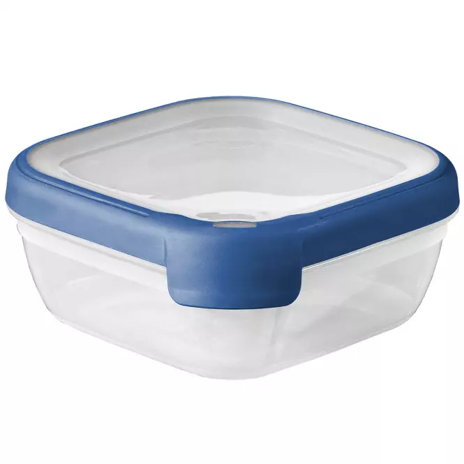 Pojemnik kwadratowy 0.75l 252968 transparentny/ niebies