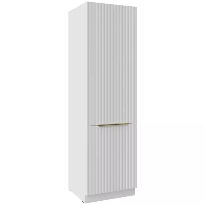 Szafka Kuchenna Tuluza 60DK-210 2F biały mat lamel