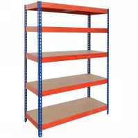 Regał metalowy magazynowy nitowany Rivet 300 192x100x50 cm - 5 półek/300 kg