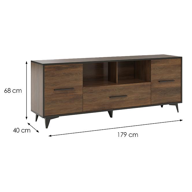 Szafka RTV Frida II 2D1S shirin walnut