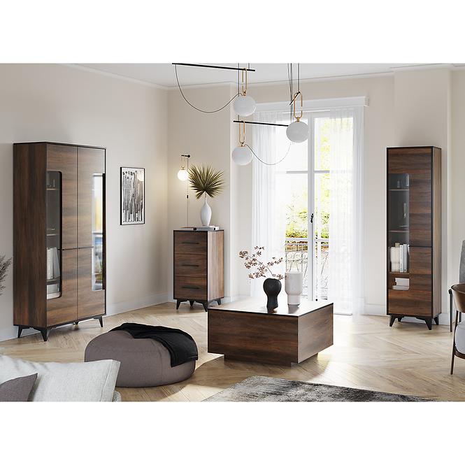 Szafka RTV Frida II 2D1S shirin walnut
