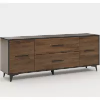 Szafka RTV Frida II 2D2S shirin walnut Szafka RTV Frida II 2D2S shirin walnut