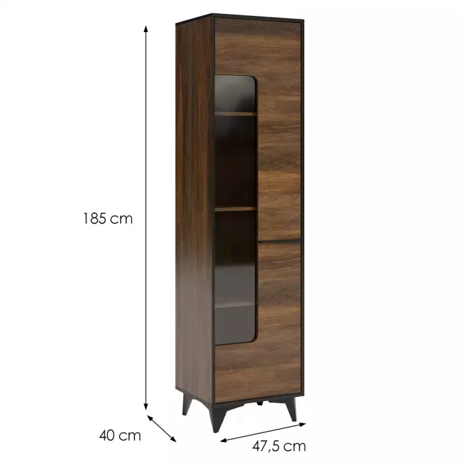 Witryna Frida II W1D shirin walnut